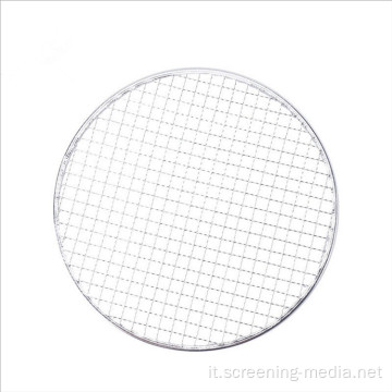 Vassoio a carbone crimpa mesh mesh barbecue